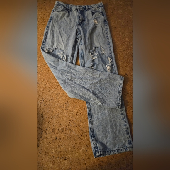 Ripped thigh aeropostale sz 4 jeans baggy 90s - Picture 4 of 4
